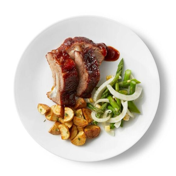 Corelle - 10.3" 6pk Glass Dinner Plates White White - Picture 4 of 5